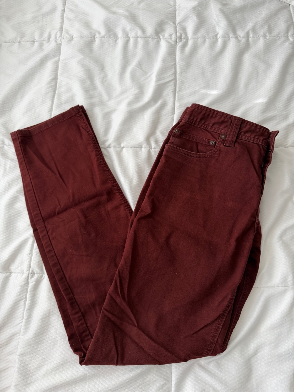 Men's Prana Slim Fit Burgundy Pants